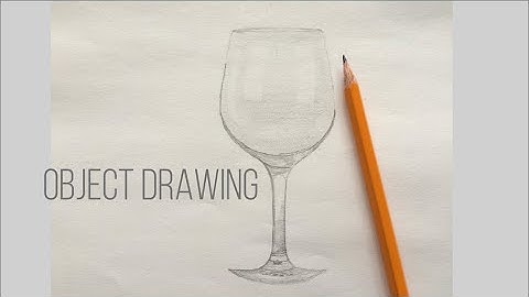 Sketch Challenge Week 6| Wine Glass Pencil Sketching| Object Drawing