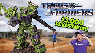 DEVASTATOR!!! I BUILT THE WORLD'S LARGEST TRANSFORMER for $3,000!