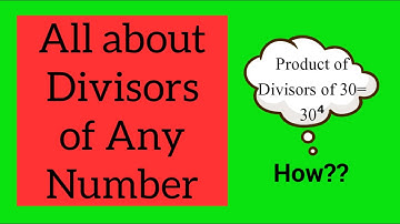 Number of Divisors, Sum and Product of divisors of any number