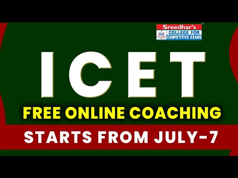 ICET 2021 FREE ONLINE CLASSES, COACHING, PREPARATION, MOCK TESTS