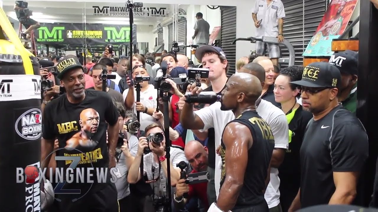 Mayweather DRINKS PEPSI to REHYDRATE during Workout!! | Z-BoxingNews