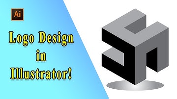 3D Modern Logo Design in Illustrator!