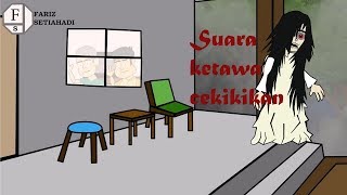 Kartun lucu suara ketawa cekikikan keliling