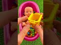Candy Gum Balls in #satisfying Bath with Slime Cutting #asmr