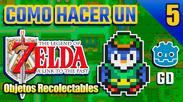Como hacer un:  Zelda A link To The Past! con Godot 4 GDScript | #05 Objetos recolectables