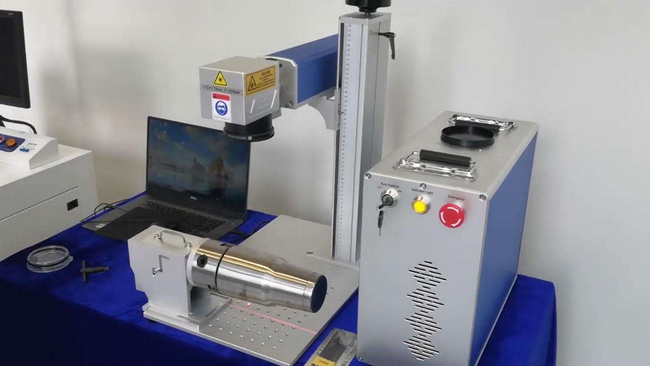 Rotary MarkingTutorial for PLT Graphics, Tumblers Engraving with Fiber