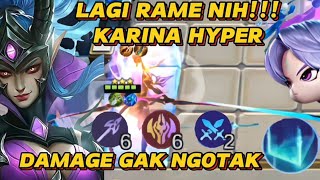 YANG LAGI RAME!! KARINA HYPER, LING SKILL 2 OP PARAH - MLBB MAGIC CHESS COMBO