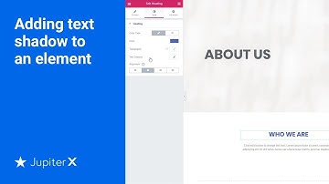 Adding text shadow to an element