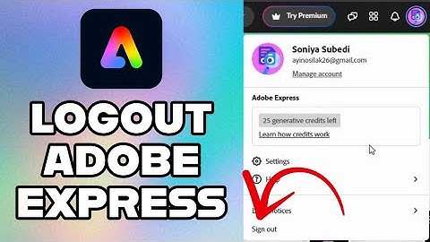 How to Log Out of Adobe Express 2024?