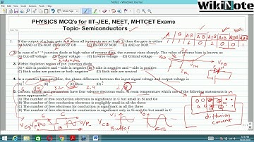 Semiconductor MCQ