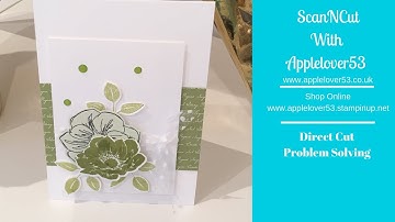 ScanNCut - Scan To Direct Cut Problem Solving