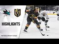 Sharks @ Golden Knights 4/19/21 | NHL Highlights