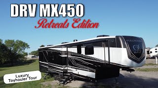 DRV MX450 RETREATS EDITION Tour // LUXURY TOY HAULER WITH 13' GARAGE! // Big Rig RV