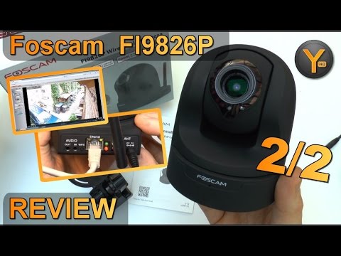 Installation & Funktionen: Foscam FI9826P / HD 720p Wireless IP Kamera / 3x opt. Zoom / microSD