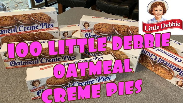 100 LITTLE DEBBIE OATMEAL CREME PIES | 17,000 CALO...