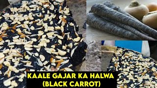 most famous Kale gajar ka halwa | lucknow street food | most tasty black carrot pudding