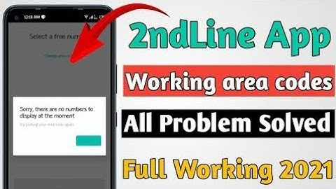 (2ndline) সাইন আপ Area কোড Error, সমাধান ২মিনিটে