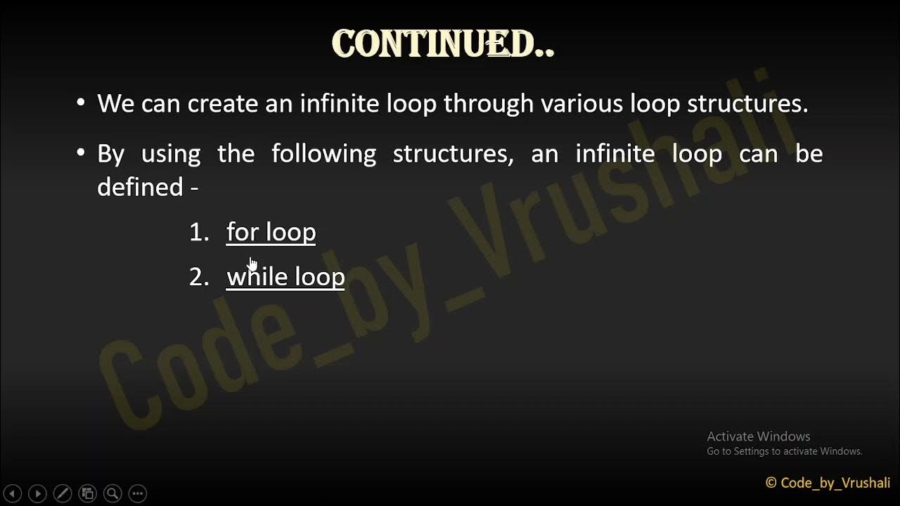 Infinite loop in C language Ep-13 #loop #infiniteloop #endlessloop # ...