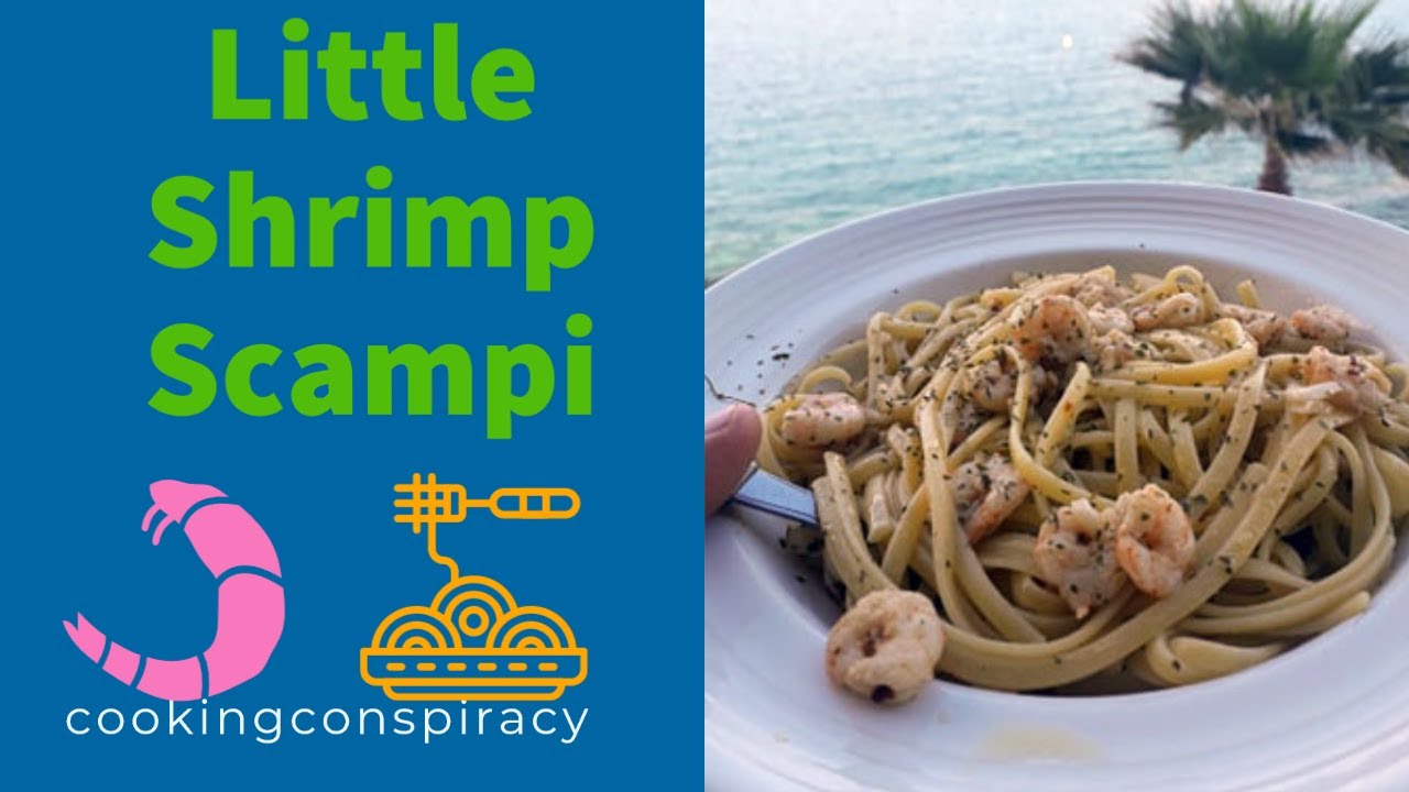Shrimp Scampi: Little Shrimp and Linguine in a Lemon Butter Garlic ...