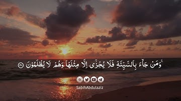 مَن جاءَ بِالحَسَنَةِ فَلَهُ عَشرُ أَمثالِها #القارئ #تميم_الريمي