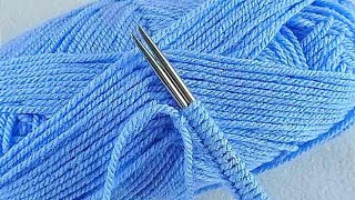 ABSOLUTELY INCREDIBLE Easy! and Beautiful Knitting Stitch. Two needle knitting tutorial