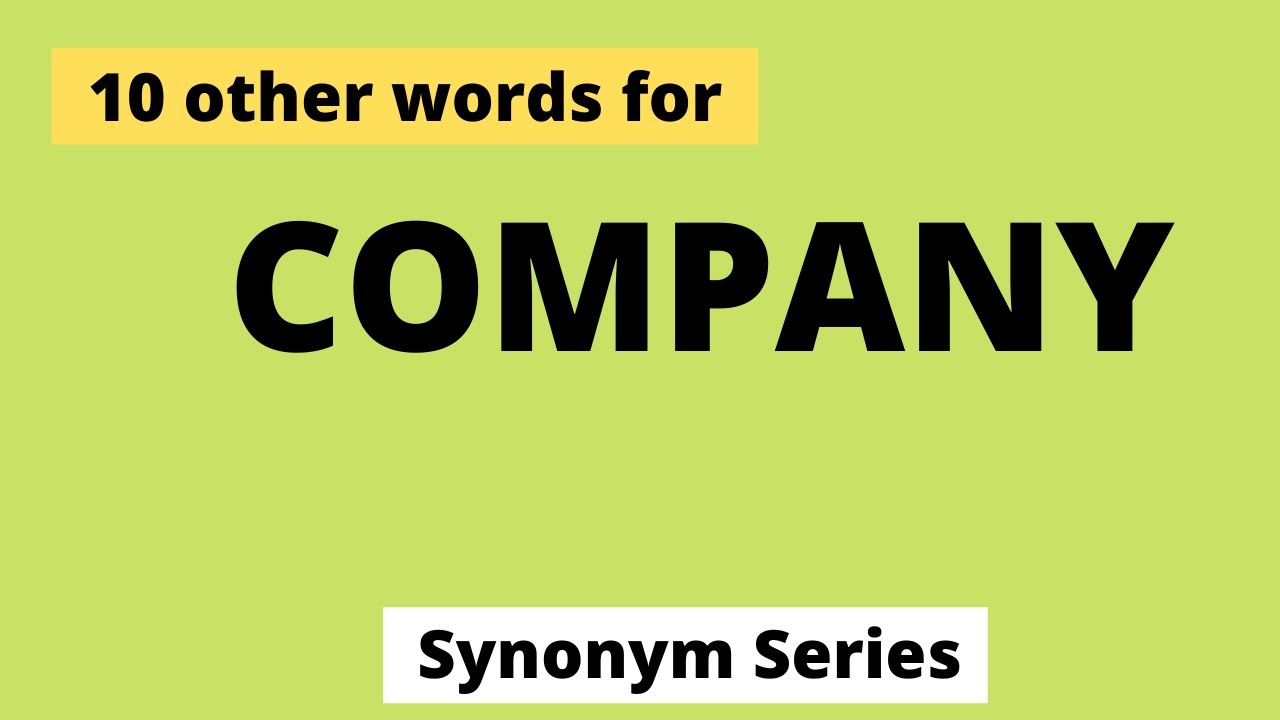 company presentation synonyms