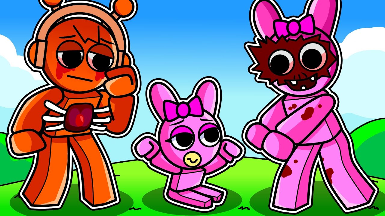 ¡PINKI ES ADOPTADA POR una FAMILIA SPRUNKI DE FASE 2 en ROBLOX! INCREDIBOX SPRUNKI