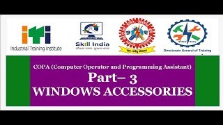 COPA(Computer Operator Programming Assistant) ITI- Window Accessories- Part- 3 screenshot 5