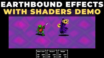 EarthBound Battle FX in Phaser 3 — Shader Combo Preview
