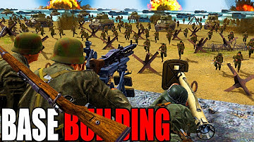 I built a WW2 D-DAY FORTRESS in New BASE BUILDING Simulator! - Gates of Hell: Last Stand Defense