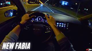 2025 Skoda Fabia 1TSI 115HP - POV Night Drive (No Talking)