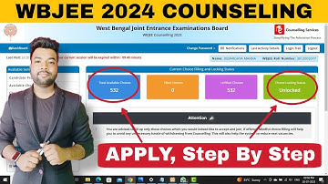 WBJEE 2024 Counselling Registration | A-Z Step by Step Process | Application Form Fill-Up.