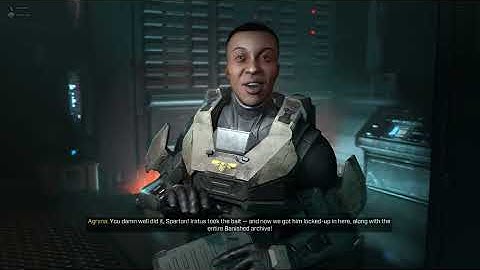 Halo Infinite: Lone Wolves ending, but I forgot to change the language from German to English