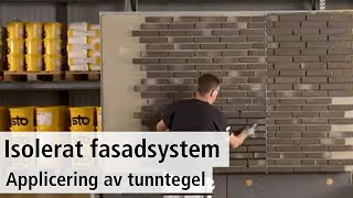 Isolerat Fasadsystem - Applicering Av Tunntegel