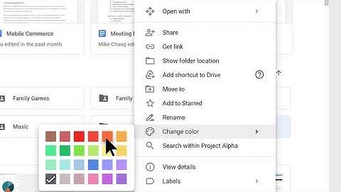 How to: Change Folder Color in Google Drive