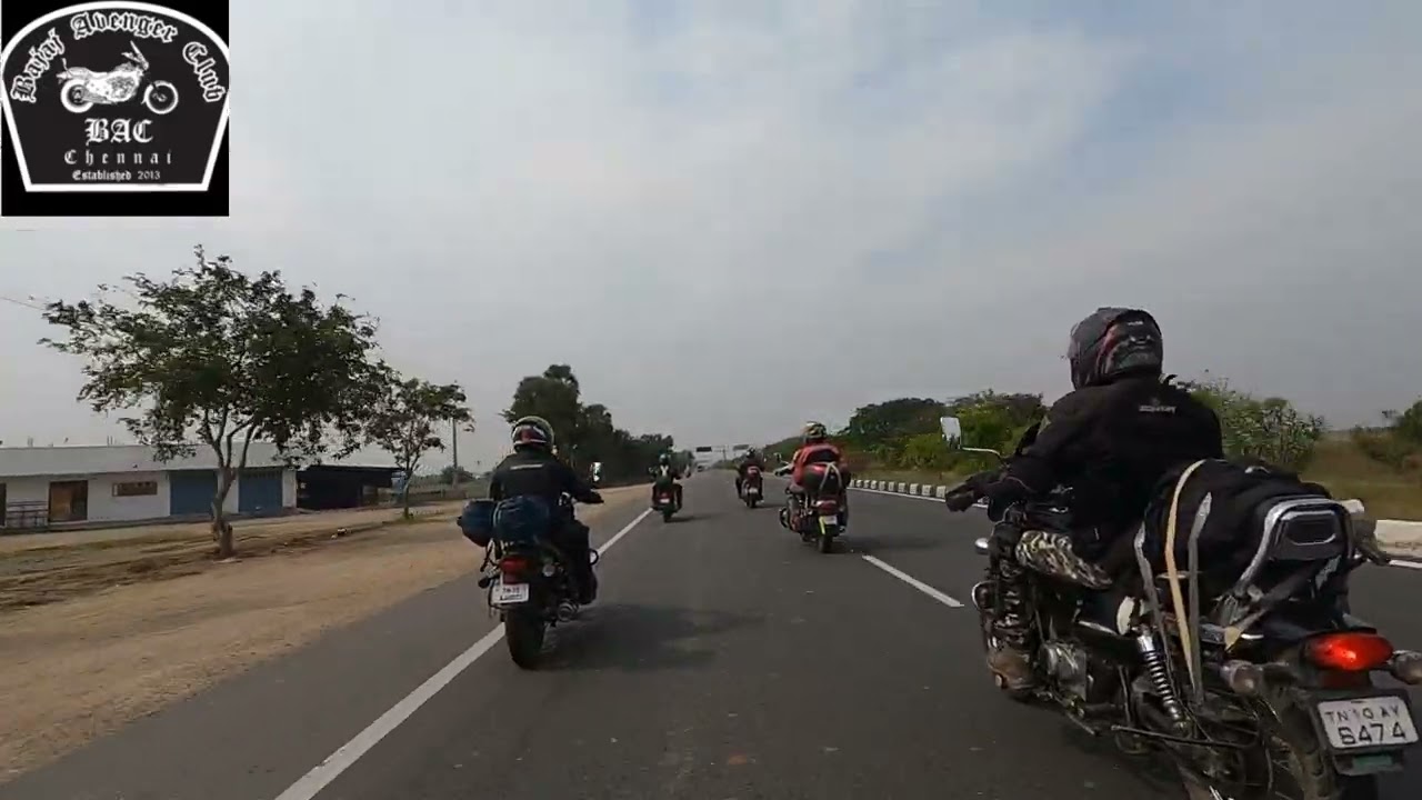 Double file formation of BAC |BAC chennai| Bajaj avenger club | 