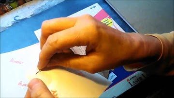 Quick Tip - Removing Adhesive Backing From Labels