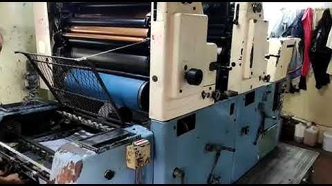 Working Video OF Solna 225 Offset Printing Machine  - 2 Color