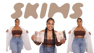 SKIMS TRYON \& REVIEW (IS IT REALLY WORTH THE COINS??? ) FT NO WAIST ALLOWED
