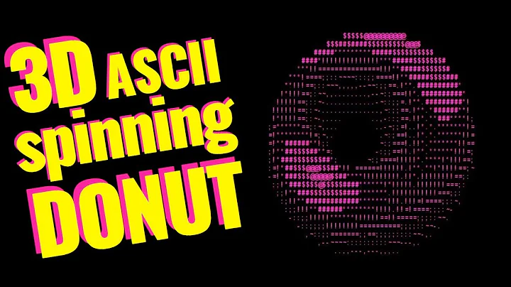 3D ASCII donut
