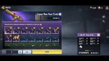 Opening 10 Free Crates from the lunar event (CODM)