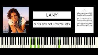 LANY - the older you get, the less you cry (BEST PIANO TUTORIAL &amp; COVER)