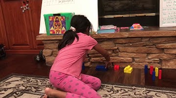 How to make a pyramid out of mini jenga blocks