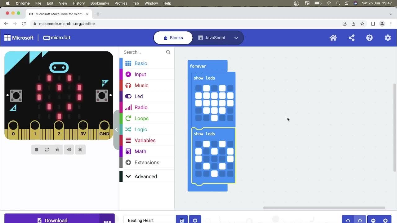 1 Beating Heart Microbit Tutorial YouTube