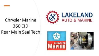 Chrysler Marine 360 CID Rear Main Seal Repair Tips and Tech by Lakeland Auto & Marine 175 views 7 days ago 2 minutes, 9 seconds