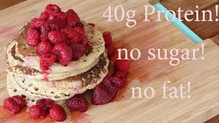 Fit pancake recipe with no sugar & no fat!