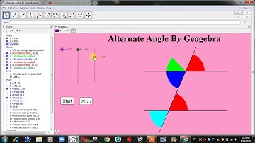 Alternate Angle By Geogebra