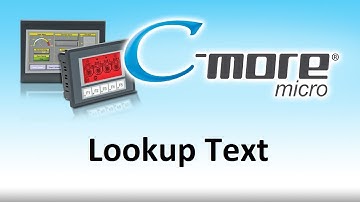 C-more Micro HMI Lookup Text from AutomationDirect