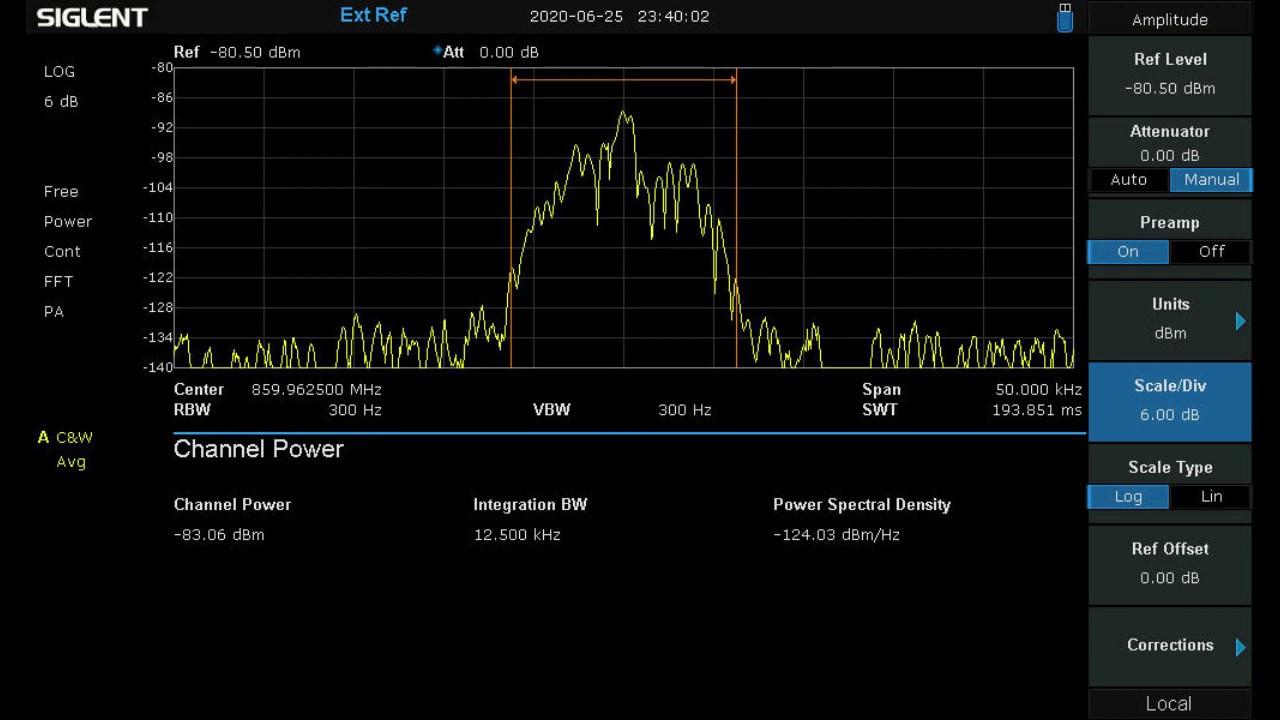 P25RX RSSI Calibration