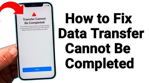 How to fix data transfer cannot be Completed on iPhone 14/14pro/14plus/14proMax ) Transfer Cannot